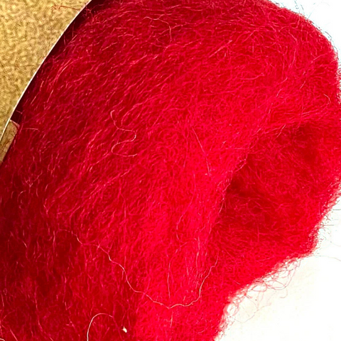 Corriedale Wool - Red